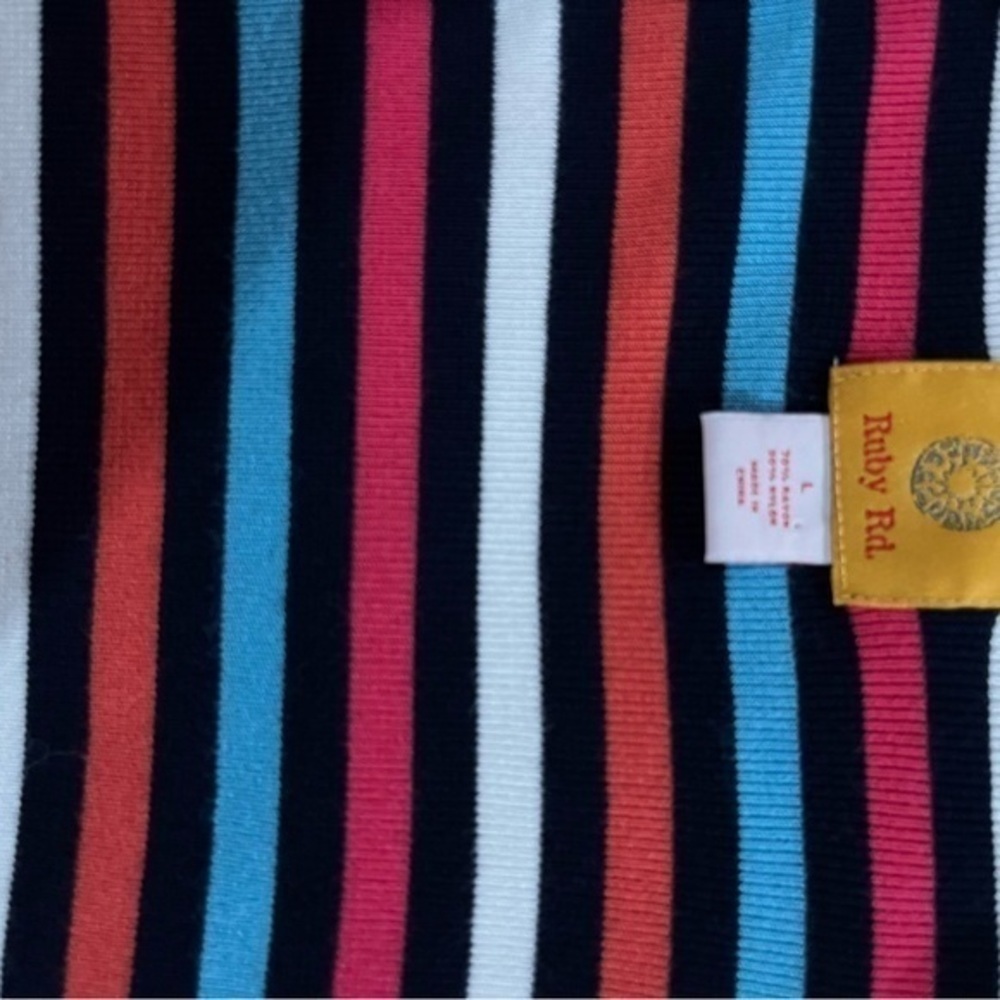 Ruby Rd Stripped Cardigan Sweater - Picture 8 of 9